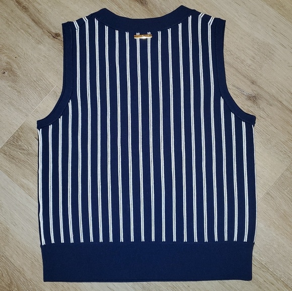 Michael Kors Navy & White Stripe Top - Picture 5 of 7
